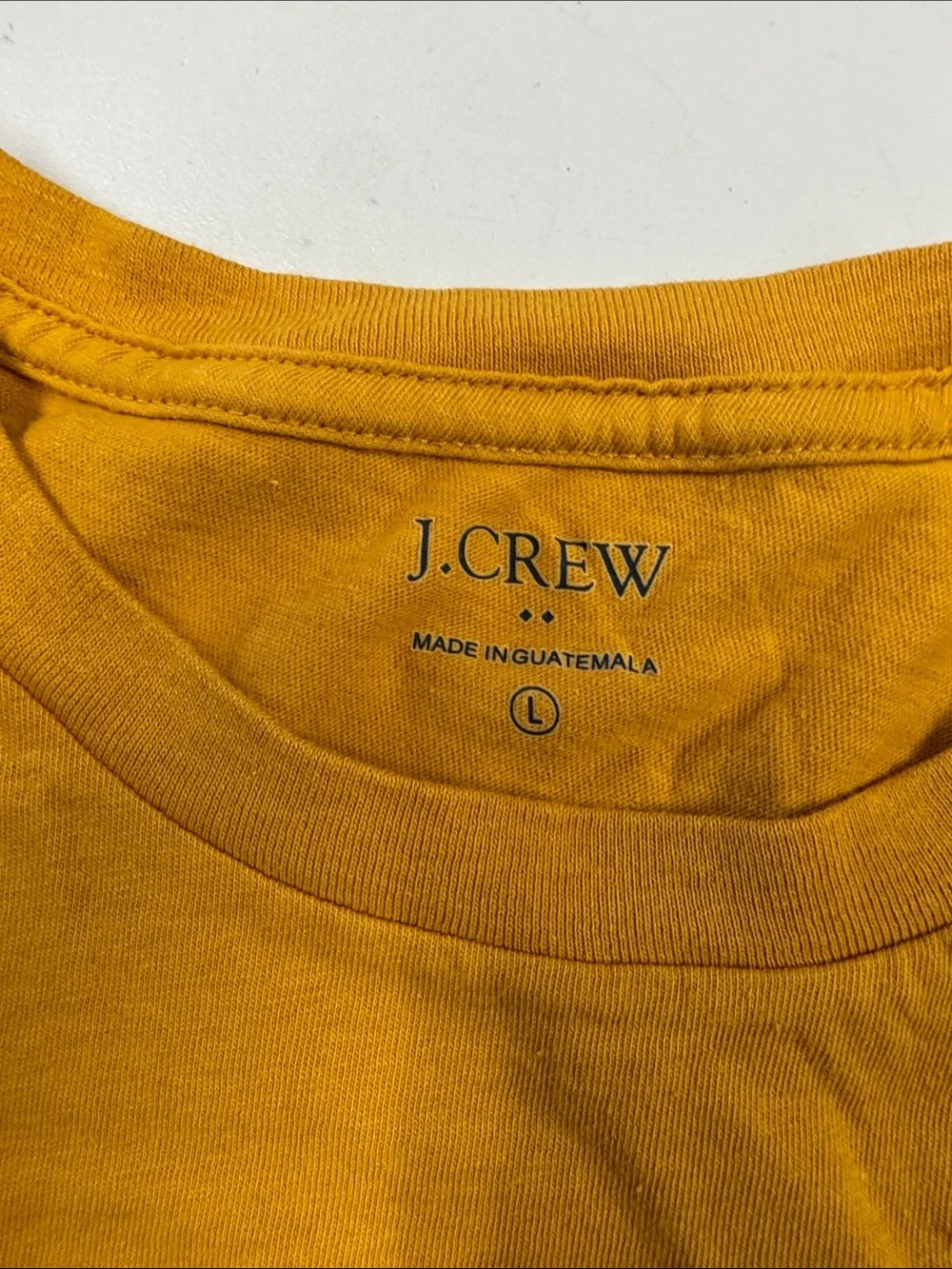 J. Crew Short-Sleeve Whaleboat Island Logo Tee in Mustard Yellow